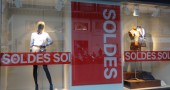 Soldes shop sign