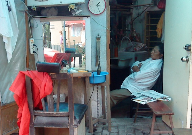 sleeping barber