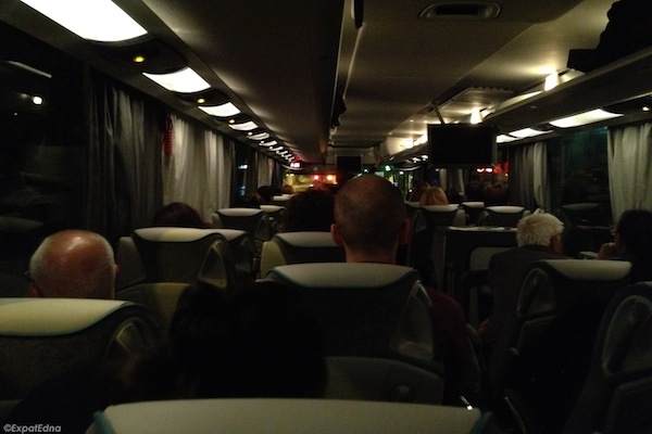 Night Rider Traveling From London To Paris By Bus Expat Edna